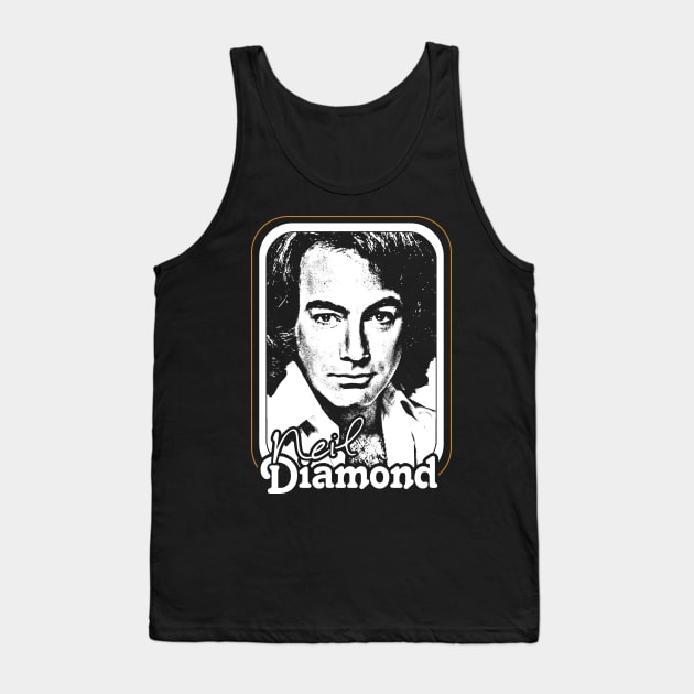 Neil Diamond /// Retro 1970s Fan Design Tank Top by DankFutura